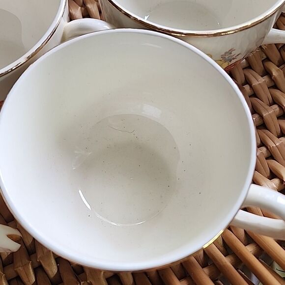 Vintage Lot Of 6 Homer Laughlin 'Susan' Pattern Yellow Floral - Picture 7 of 17